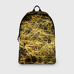 Рюкзак Золотое плетение на черном, цвет: 3D-принт — фото 2