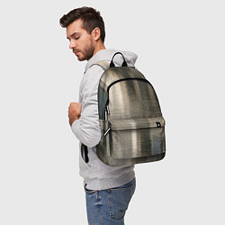 Рюкзак Размытые серо-бежевые полосы, цвет: 3D-принт — фото 2