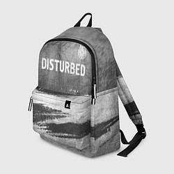 Рюкзак Disturbed - grey gradient посередине, цвет: 3D-принт