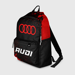 Рюкзак Audi - red gradient по-центру, цвет: 3D-принт