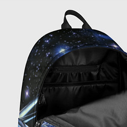Рюкзак Закрученные линии и звезды - космическая абстракци, цвет: 3D-принт — фото 2