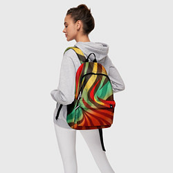 Рюкзак Жаркая полосатая абстракция, цвет: 3D-принт — фото 2