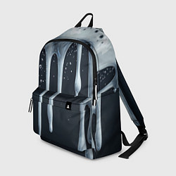 Рюкзак Белая объемная слизь текстура, цвет: 3D-принт