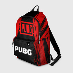 Рюкзак PUBG - red gradient по-центру, цвет: 3D-принт