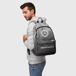Рюкзак Mercedes - grey gradient по-центру, цвет: 3D-принт — фото 2