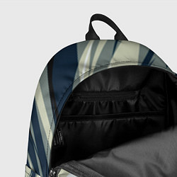 Рюкзак Синий с оливковым диагональные полосы, цвет: 3D-принт — фото 2