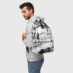 Рюкзак Color black and white, цвет: 3D-принт — фото 2