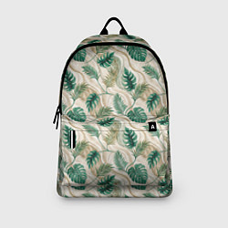 Рюкзак Листья монстеры на мраморном фоне, цвет: 3D-принт — фото 2