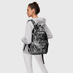 Рюкзак Белый дракон на черном, цвет: 3D-принт — фото 2