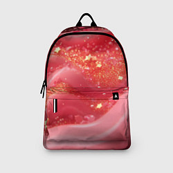 Рюкзак Розовая волнистая блестящая текстура, цвет: 3D-принт — фото 2