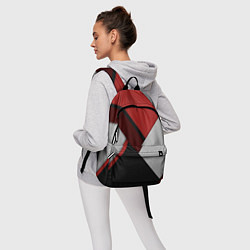 Рюкзак Color black red grey, цвет: 3D-принт — фото 2