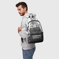 Рюкзак Counter Strike 2 - grey gradient по-центру, цвет: 3D-принт — фото 2