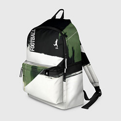 Рюкзак Футбол на фоне брызг красок, цвет: 3D-принт