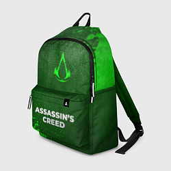 Рюкзак Assassins Creed - green gradient по-центру, цвет: 3D-принт