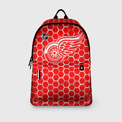 Рюкзак Детройт Ред Уингз - красные соты, цвет: 3D-принт — фото 2