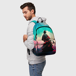 Рюкзак Самурай и сакура, цвет: 3D-принт — фото 2