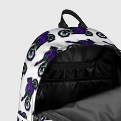 Рюкзак Motorcycle purple gloss, цвет: 3D-принт — фото 2