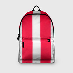 Рюкзак Color red white line, цвет: 3D-принт — фото 2