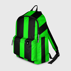 Рюкзак Color green black lines, цвет: 3D-принт