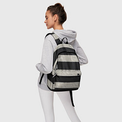 Рюкзак Текстурные черно-белые полосы, цвет: 3D-принт — фото 2