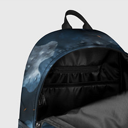 Рюкзак Синий камуфляж с каплями, цвет: 3D-принт — фото 2