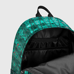 Рюкзак Нефритовый зелёный абстракция, цвет: 3D-принт — фото 2