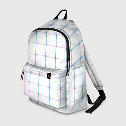 Рюкзак Color white blue stripes, цвет: 3D-принт