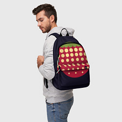 Рюкзак Big strawberry russian black, цвет: 3D-принт — фото 2