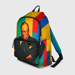 Рюкзак Уинстон Черчилль поп-арт, цвет: 3D-принт