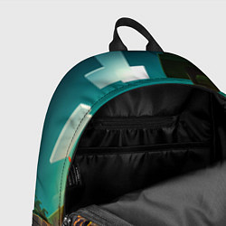 Рюкзак Майнкрафт - исследование территории, цвет: 3D-принт — фото 2