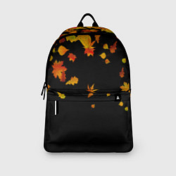 Рюкзак Осенние листья на черном, цвет: 3D-принт — фото 2