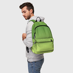Рюкзак Color green yellow, цвет: 3D-принт — фото 2