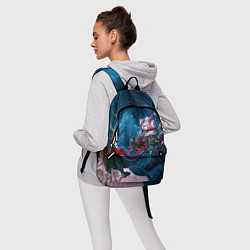 Рюкзак Санта с динозавром, цвет: 3D-принт — фото 2