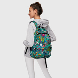 Рюкзак Стикербомбинг, цвет: 3D-принт — фото 2