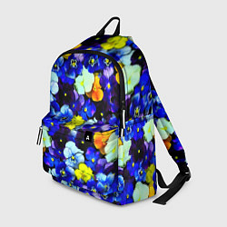 Рюкзак Синие цветы, цвет: 3D-принт