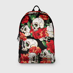 Рюкзак Черепки и розы, цвет: 3D-принт — фото 2