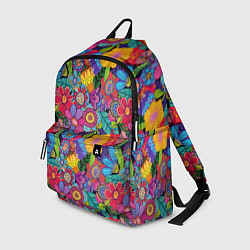 Рюкзак Яркие цветы, цвет: 3D-принт