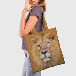 Сумка-шопер Царский лев, цвет: 3D-принт — фото 2