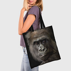 Сумка-шопер Глаза гориллы, цвет: 3D-принт — фото 2