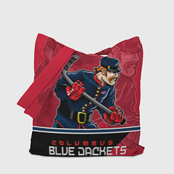 Сумка-шопер Columbus Blue Jackets, цвет: 3D-принт