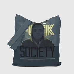 Сумка-шопер Fuck Society, цвет: 3D-принт