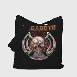 Сумка-шопер Megadeth: Skull in chains, цвет: 3D-принт