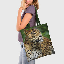 Сумка-шопер Лик леопарда, цвет: 3D-принт — фото 2