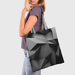 Сумка-шопер Gray abstraction, цвет: 3D-принт — фото 2