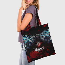 Сумка-шопер Slipknot руки зомби, цвет: 3D-принт — фото 2