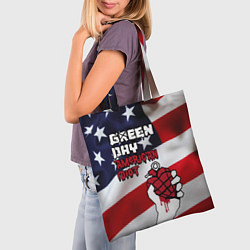 Сумка-шопер Green Day American Idiot, цвет: 3D-принт — фото 2