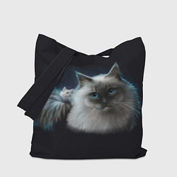 Сумка-шопер Кошка и мышка, цвет: 3D-принт