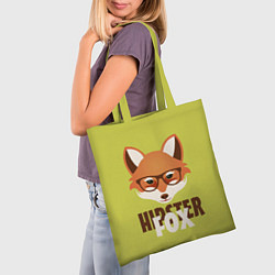 Сумка-шопер Hipster Fox, цвет: 3D-принт — фото 2