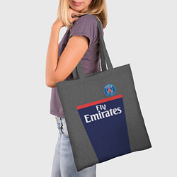 Сумка-шопер FC PSG: Fly Emirates, цвет: 3D-принт — фото 2