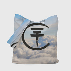 Сумка-шопер Tokio Hotel: Clouds, цвет: 3D-принт